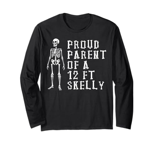 Stolze Eltern eines 3,6 m Skelly – Halloween Langarmshirt von Halloween Clothing & Costumes