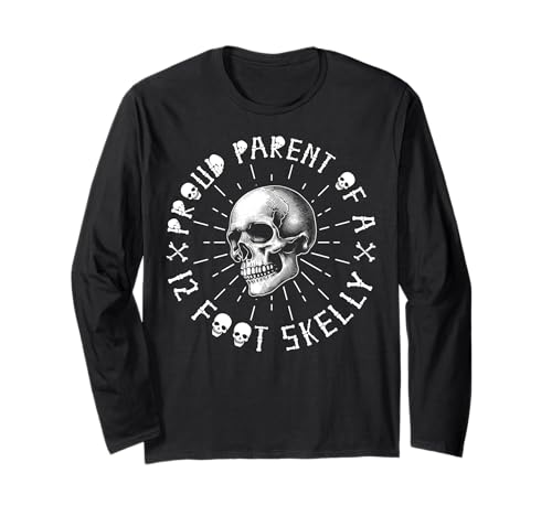 Stolze Eltern eines 3,6 m Skelly – Halloween Langarmshirt von Halloween Clothing & Costumes