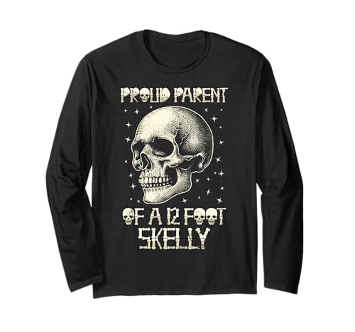 Stolze Eltern eines 3,6 m Skelly – Halloween Langarmshirt von Halloween Clothing & Costumes