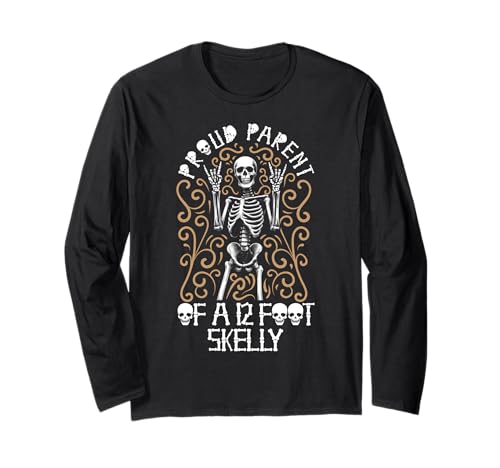 Stolze Eltern eines 3,6 m Skelly – Halloween Langarmshirt von Halloween Clothing & Costumes