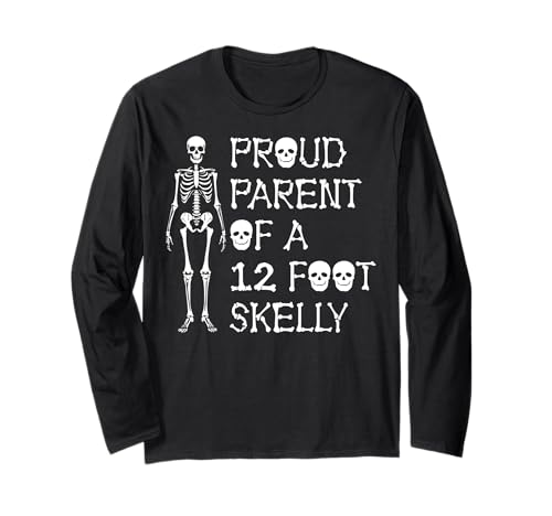 Stolze Eltern eines 3,6 m Skelly – Halloween Langarmshirt von Halloween Clothing & Costumes