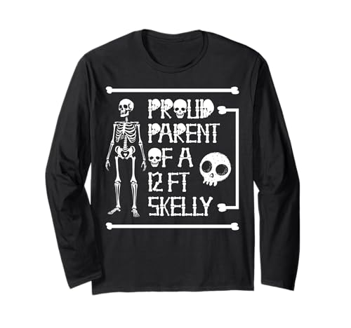 Stolze Eltern eines 3,6 m Skelly – Halloween Langarmshirt von Halloween Clothing & Costumes