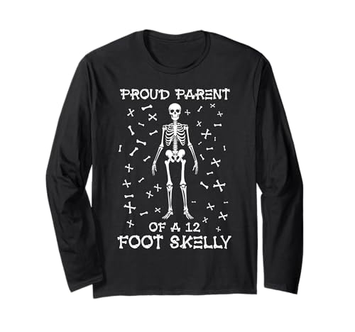 Stolze Eltern eines 3,6 m Skelly – Halloween Langarmshirt von Halloween Clothing & Costumes