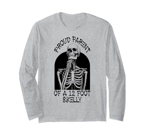 Stolze Eltern eines 3,6 m Skelly – Halloween Langarmshirt von Halloween Clothing & Costumes