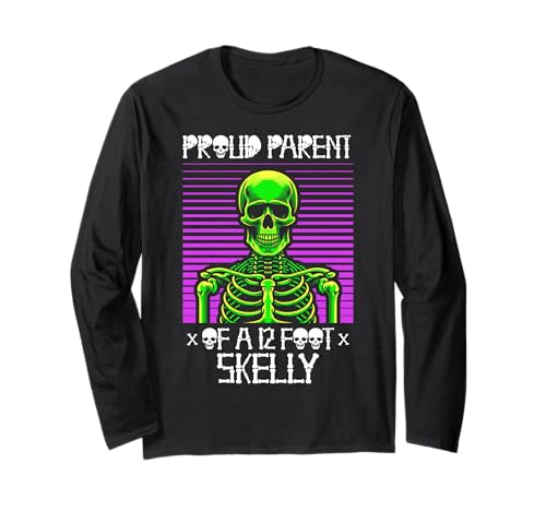 Stolze Eltern eines 3,6 m Skelly – Halloween Langarmshirt von Halloween Clothing & Costumes