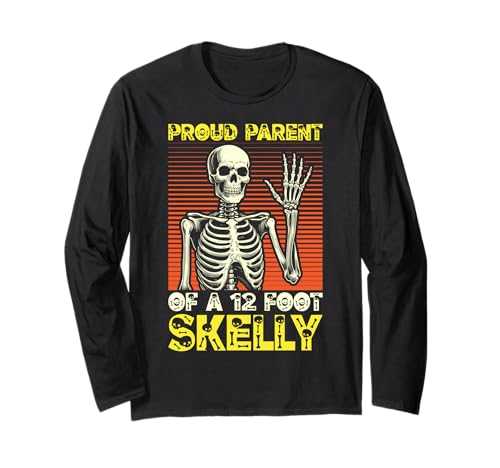 Stolze Eltern eines 3,6 m Skelly – Halloween Langarmshirt von Halloween Clothing & Costumes