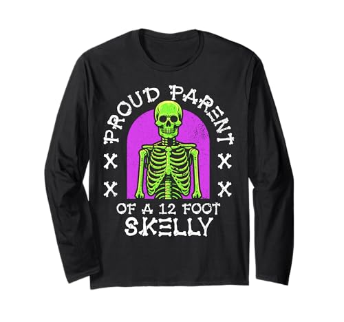 Stolze Eltern eines 3,6 m Skelly – Halloween Langarmshirt von Halloween Clothing & Costumes