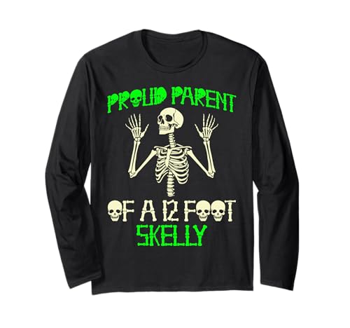 Stolze Eltern eines 3,6 m Skelly – Halloween Langarmshirt von Halloween Clothing & Costumes