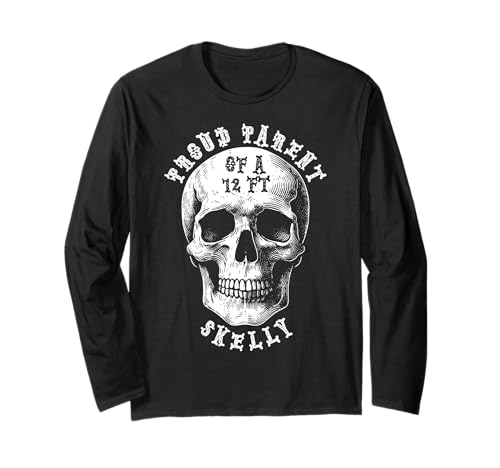 Stolze Eltern eines 3,6 m Skelly – Halloween Langarmshirt von Halloween Clothing & Costumes