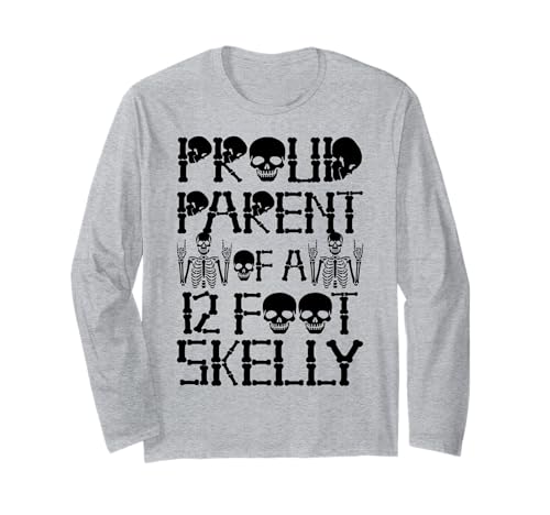 Stolze Eltern eines 3,6 m Skelly – Halloween Langarmshirt von Halloween Clothing & Costumes