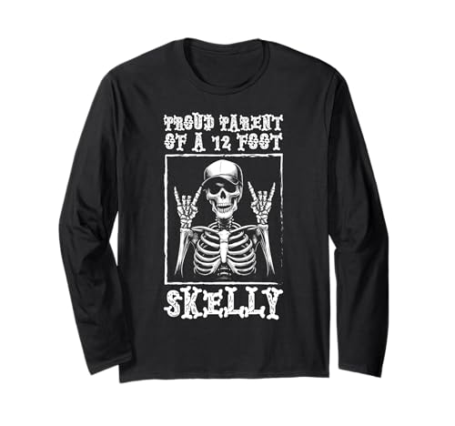 Stolze Eltern eines 3,6 m Skelly – Halloween Langarmshirt von Halloween Clothing & Costumes
