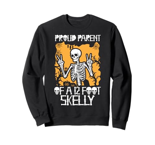 Stolze Eltern eines 3,6 m Skelly – Halloween Sweatshirt von Halloween Clothing & Costumes