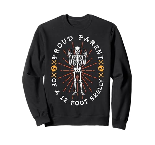 Stolze Eltern eines 3,6 m Skelly – Halloween Sweatshirt von Halloween Clothing & Costumes