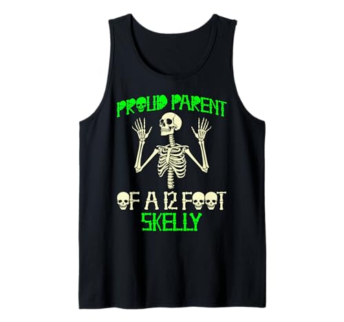 Stolze Eltern eines 3,6 m Skelly – Halloween Tank Top von Halloween Clothing & Costumes