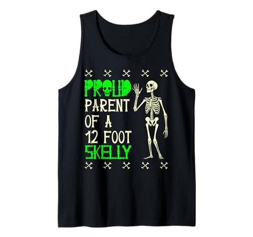 Stolze Eltern eines 3,6 m Skelly – Halloween Tank Top von Halloween Clothing & Costumes
