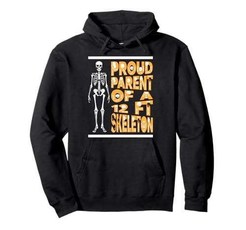 Stolze Eltern eines 3,6 m großen Skeletts, Halloween Pullover Hoodie von Halloween Clothing & Costumes