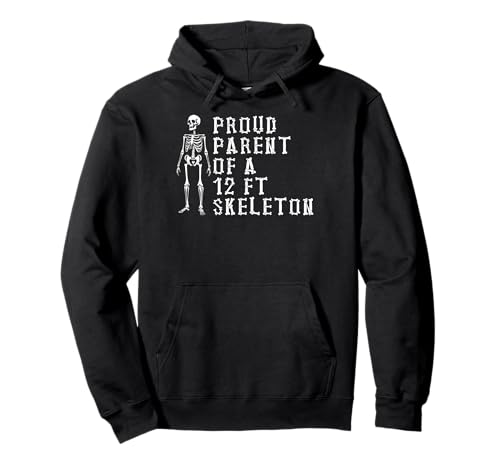 Stolze Eltern eines 3,6 m großen Skeletts, Halloween Pullover Hoodie von Halloween Clothing & Costumes