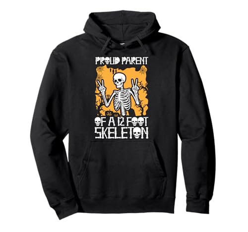 Stolze Eltern eines 3,6 m großen Skeletts, Halloween Pullover Hoodie von Halloween Clothing & Costumes