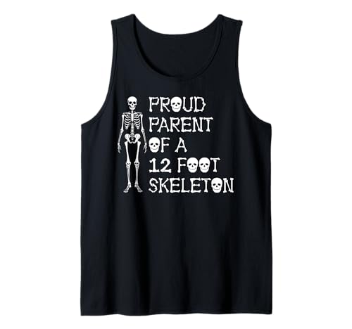 Stolze Eltern eines 3,6 m großen Skeletts, Halloween Tank Top von Halloween Clothing & Costumes