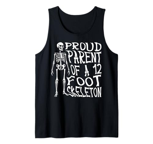 Stolze Eltern eines 3,6 m großen Skeletts, Halloween Tank Top von Halloween Clothing & Costumes