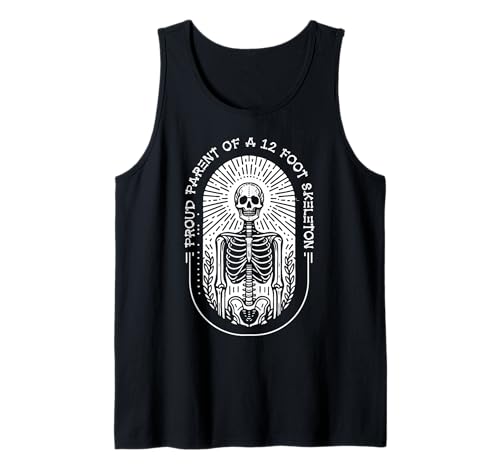 Stolze Eltern eines 3,6 m großen Skeletts, Halloween Tank Top von Halloween Clothing & Costumes