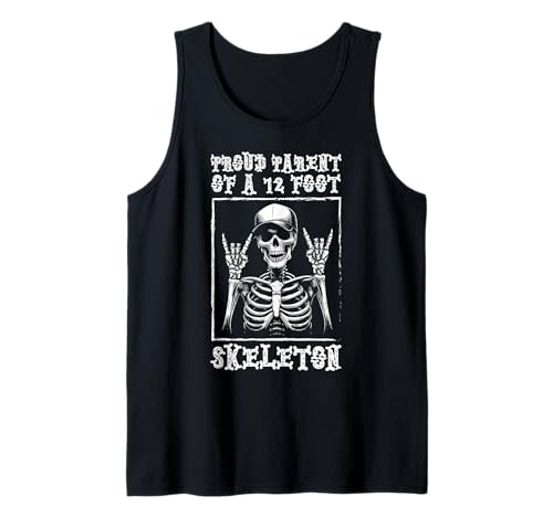 Stolze Eltern eines 3,6 m großen Skeletts, Halloween Tank Top von Halloween Clothing & Costumes