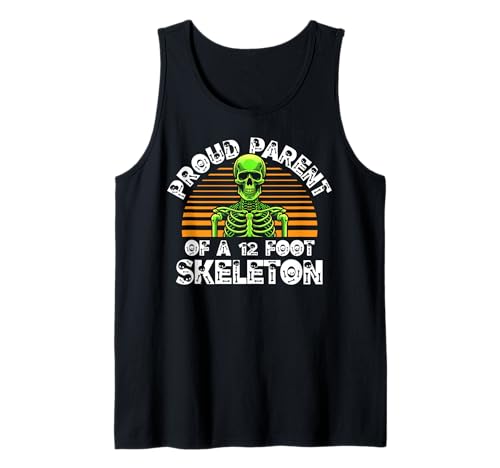 Stolze Eltern eines 3,6 m großen Skeletts, Halloween Tank Top von Halloween Clothing & Costumes