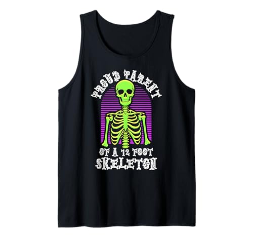Stolze Eltern eines 3,6 m großen Skeletts, Halloween Tank Top von Halloween Clothing & Costumes