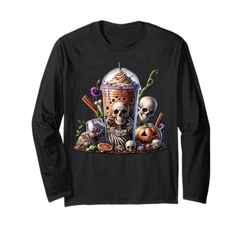 Coffee Halloween Graphic for Women and Men Skeleton Lovers Langarmshirt Coffee Halloween Graphic for Women and Men Skeleton Lovers Langarmshirt von Halloween Coffee Cups Gifts For Coffee Lovers