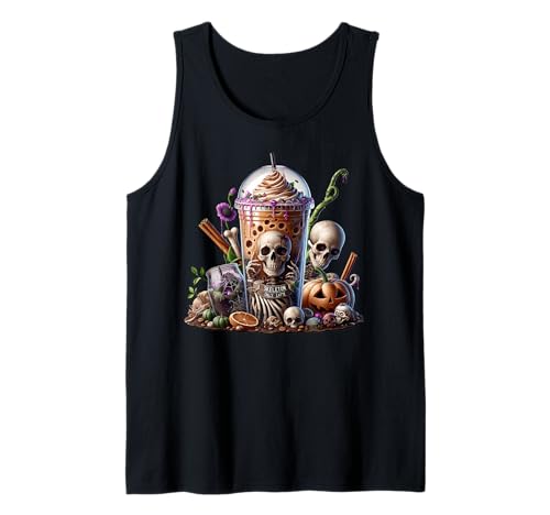 Coffee Halloween Graphic for Women and Men Skeleton Lovers Tank Top Coffee Halloween Graphic for Women and Men Skeleton Lovers Tank Top von Halloween Coffee Cups Gifts For Coffee Lovers
