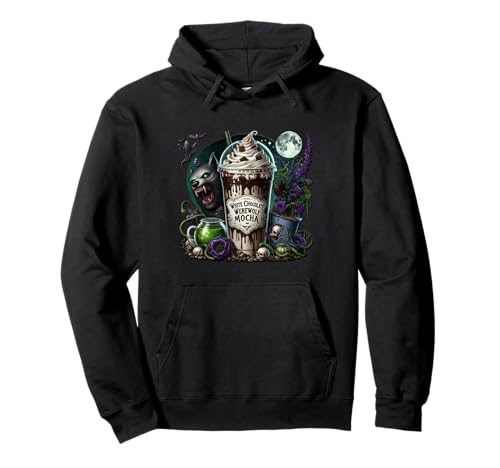 Halloween Coffee Graphic for Women and Men Creepy Werewolf Pullover Hoodie Halloween Coffee Graphic for Women and Men Creepy Werewolf Pullover Hoodie von Halloween Coffee Cups Gifts For Coffee Lovers