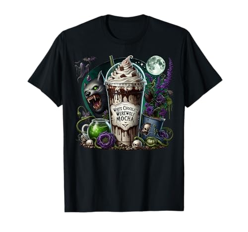Halloween Coffee Graphic for Women and Men Creepy Werewolf T-Shirt Halloween Coffee Graphic for Women and Men Creepy Werewolf T-Shirt von Halloween Coffee Cups Gifts For Coffee Lovers