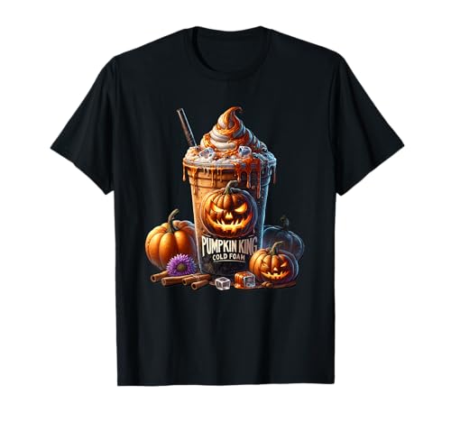 Pumpkin Spice Halloween Coffee for Men Spooky Pumpkin King T-Shirt Pumpkin Spice Halloween Coffee for Men Spooky Pumpkin King T-Shirt von Halloween Coffee Cups Gifts For Coffee Lovers