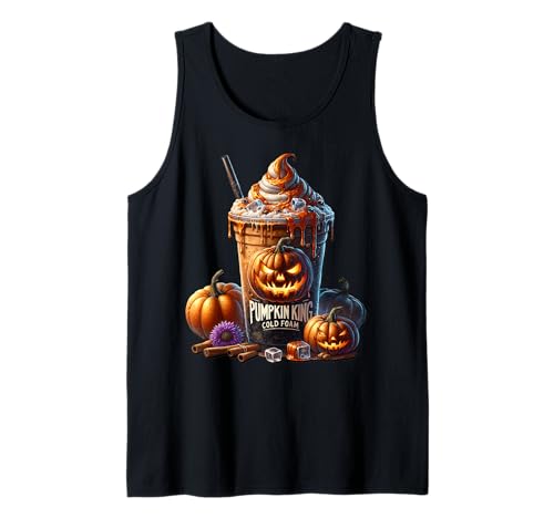 Pumpkin Spice Halloween Coffee for Men Spooky Pumpkin King Tank Top Pumpkin Spice Halloween Coffee for Men Spooky Pumpkin King Tank Top von Halloween Coffee Cups Gifts For Coffee Lovers