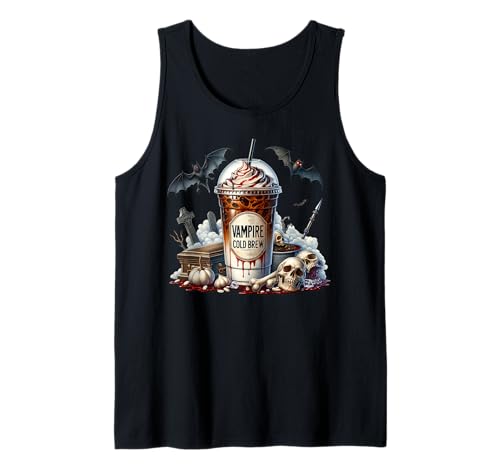Vampire Coffee Cup Graphic for Women and Men Halloween Bat Tank Top Vampire Coffee Cup Graphic for Women and Men Halloween Bat Tank Top von Halloween Coffee Cups Gifts For Coffee Lovers