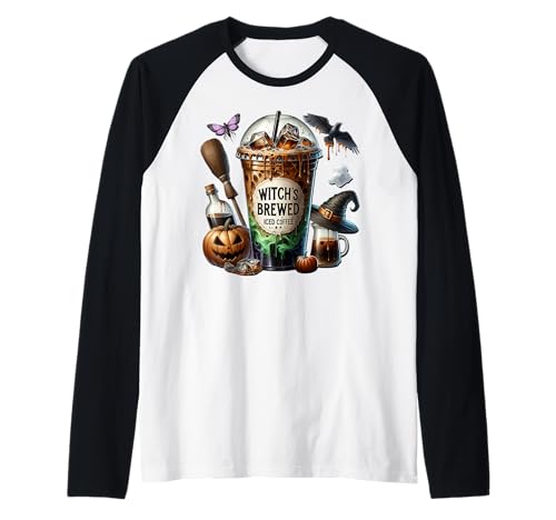 Witch Halloween Iced Coffee Cup for Women Witches Coffee Mom Raglan Witch Halloween Iced Coffee Cup for Women Witches Coffee Mom Raglan von Halloween Coffee Cups Gifts For Coffee Lovers