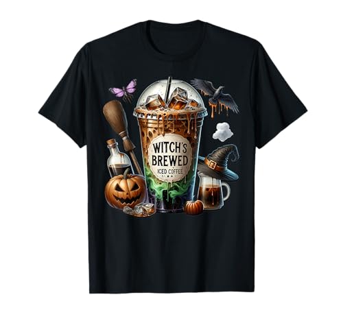 Witch Halloween Iced Coffee Cup for Women Witches Coffee Mom T-Shirt Witch Halloween Iced Coffee Cup for Women Witches Coffee Mom T-Shirt von Halloween Coffee Cups Gifts For Coffee Lovers