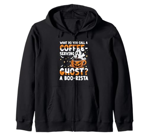 Wie nennt Man einen Coffee Serving Ghost A Boo Rista Kapuzenjacke Wie nennt Man einen Coffee Serving Ghost A Boo Rista Kapuzenjacke von Halloween Coffee Ghost Barista Pumpkin Humor