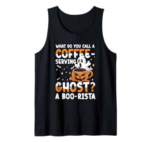 Wie nennt Man einen Coffee Serving Ghost A Boo Rista Tank Top Wie nennt Man einen Coffee Serving Ghost A Boo Rista Tank Top von Halloween Coffee Ghost Barista Pumpkin Humor