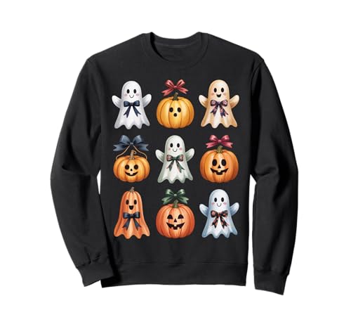 Halloween Coquette Bow Pumpkin Ghost Spooky Boo Women Girls Sweatshirt Halloween Coquette Bow Pumpkin Ghost Spooky Boo Women Girls Sweatshirt von Halloween Coquette Bow Pumpkin Ghost Tee
