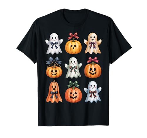 Halloween Coquette Bow Pumpkin Ghost Spooky Boo Women Girls T-Shirt Halloween Coquette Bow Pumpkin Ghost Spooky Boo Women Girls T-Shirt von Halloween Coquette Bow Pumpkin Ghost Tee