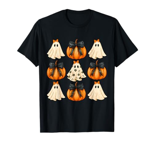 Halloween Kokette Schleife Kürbis Geist Gruselige Boo Frauen Mädchen T-Shirt Halloween Kokette Schleife Kürbis Geist Gruselige Boo Frauen Mädchen T-Shirt von Halloween Coquette Bow Pumpkin Ghost Tees