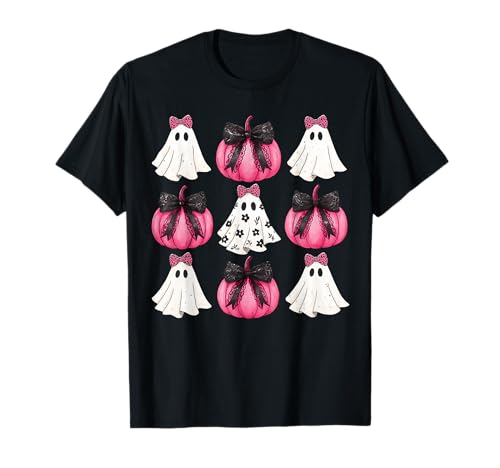 Halloween Kokette Schleife Kürbis Geist Gruselige Boo Frauen Mädchen T-Shirt Halloween Kokette Schleife Kürbis Geist Gruselige Boo Frauen Mädchen T-Shirt von Halloween Coquette Bow Pumpkin Ghost Tees