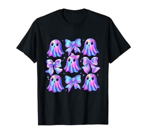 Adrette Kokette Schleife Niedliche Geister Halloween Mädchen Frauen Kinder T-Shirt Adrette Kokette Schleife Niedliche Geister Halloween Mädchen Frauen Kinder T-Shirt von Halloween Costume Boys Girls Kids