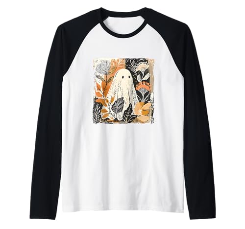 Halloween Fall Ghost Boho Flower Girly Floral Spooky Season Raglan Halloween Fall Ghost Boho Flower Girly Floral Spooky Season Raglan von Halloween Costume Gifts Shirts Men Women Kids