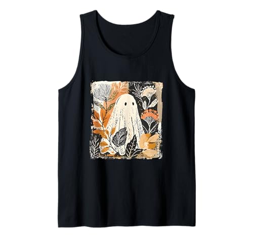 Halloween Fall Ghost Boho Flower Girly Floral Spooky Season Tank Top Halloween Fall Ghost Boho Flower Girly Floral Spooky Season Tank Top von Halloween Costume Gifts Shirts Men Women Kids