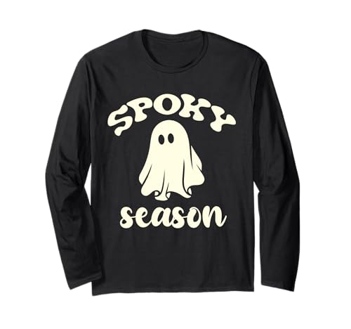 Halloween-Kostüm „Ghost Spooky Season“ für Herren, Damen und Kinder Langarmshirt Halloween-Kostüm „Ghost Spooky Season“ für Herren, Damen und Kinder Langarmshirt von Halloween Costume Shirts Ghost for Men Women Kids