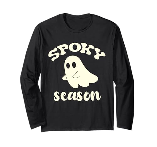 Halloween-Kostüm „Ghost Spooky Season“ für Herren, Damen und Kinder Langarmshirt Halloween-Kostüm „Ghost Spooky Season“ für Herren, Damen und Kinder Langarmshirt von Halloween Costume Shirts Ghost for Men Women Kids