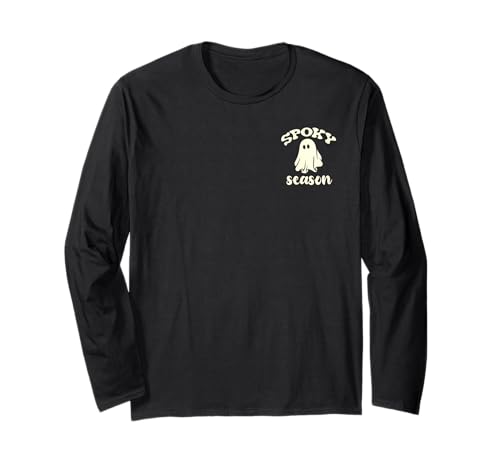 Halloween-Kostüm „Ghost Spooky Season“ für Herren, Damen und Kinder Langarmshirt Halloween-Kostüm „Ghost Spooky Season“ für Herren, Damen und Kinder Langarmshirt von Halloween Costume Shirts Ghost for Men Women Kids
