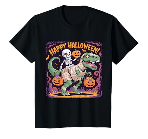 Skelett Reitende Mama T-Rex Dinosaurier Kostüm Halloween T-Shirt Skelett Reitende Mama T-Rex Dinosaurier Kostüm Halloween T-Shirt von Halloween Costume Tee